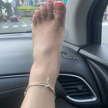 MH Gel Nails Beauty - French tip pedicure - Nail Salons Near Me - Long Beach, California