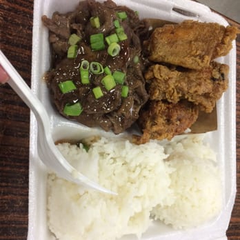 Pine Tree Cafe - Teri Beef and Korean chicken combo - Breakfast & Brunch Near Me - Kailua-Kona, Hawaii Pine Tree Cafe - Teri Beef and Korean chicken combo - Breakfast & Brunch Near Me - Kailua-Kona, Hawaii