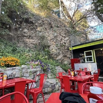 Bisbee Badassery - The restaurant's outdoor area - Salad Near Me - Bisbee, Arizona