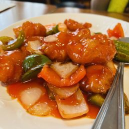 Sweet and sour shrimp