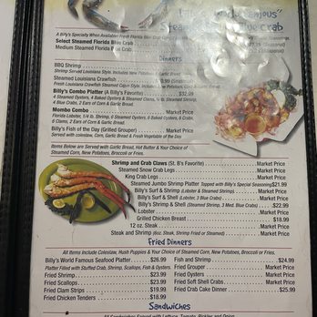 Billy's Oyster Bar - Seafood Near Me - Panama City Beach, Florida Billy's Oyster Bar - Seafood Near Me - Panama City Beach, Florida