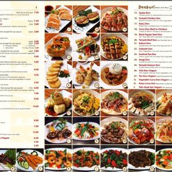 Tempura Japanese Cafe - Take away menu (Oct 2016)