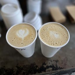 Maple Latte and vanilla latte Maple Latte and vanilla latte