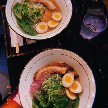Menya Sandaime - Karakuchi Ramen with extra egg - Ramen Near Me - Fort Lee, New Jersey