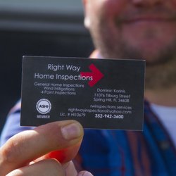 Right way home inspections - Call today for a free quote 352-942-3600
