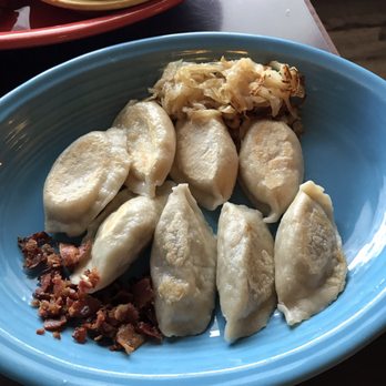 Polish Cottage - Close up of the best perogies ever. - Polish Near Me - Tucson, Arizona