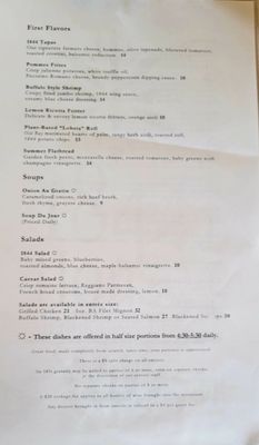 Menu photo 5 1844 House Potsdam, NY Menu photo 5 1844 House Potsdam, NY