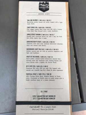 Menu photo 5 Ludington Bay Brewing Ludington, MI Menu photo 5 Ludington Bay Brewing Ludington, MI