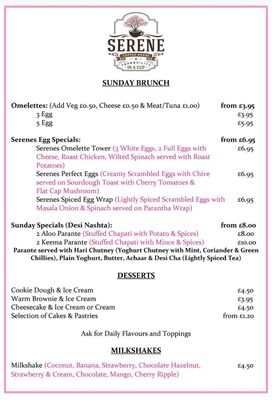 Menu photo 3 Serene Coffee House Glasgow, GLG Menu photo 3 Serene Coffee House Glasgow, GLG
