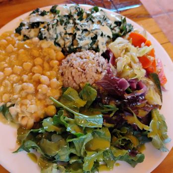 Peace Natural Vegan Food - Their "Generous" size meal - Salad Near Me - Berkeley, California Peace Natural Vegan Food - Their "Generous" size meal - Salad Near Me - Berkeley, California