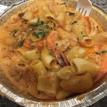 The Tomato Cafe - Sautéed shrink on a pancetta tomato scream sauce over rigatoni. Delish yumn yum - Pizza Near Me - Fishkill, New York The Tomato Cafe - Sautéed shrink on a pancetta tomato scream sauce over rigatoni. Delish yumn yum - Pizza Near Me - Fishkill, New York