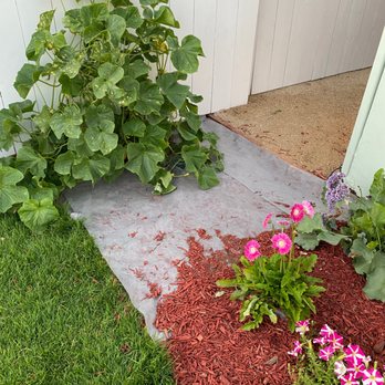 SimpleScape Lawn & Garden Maintenance - Came back to put down weed barrier and this is how the yard was left - Masonry/Concrete Near Me SimpleScape Lawn & Garden Maintenance - Came back to put down weed barrier and this is how the yard was left - Masonry/Concrete Near Me