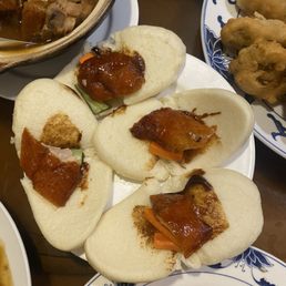 Peking duck buns Peking duck buns