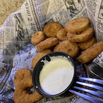 One Twenty Three Burger House - Fried pickles (half gone) - Burgers Near Me - Saint Augustine, Florida