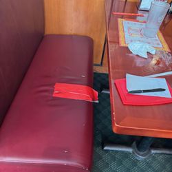 Marlborough Super Buffet - Cheap tape to fix booth seat ruins overall decor of place