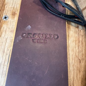 Orgullo Wine - Menu - Wine Tasting Room Near Me - Santa Barbara, California