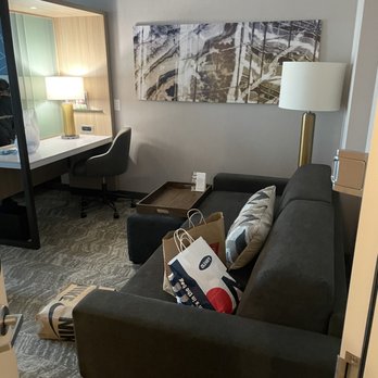 SpringHill Suites by Marriott Los Angeles Downey - Living room area/desk space - Hotels Near Me - Downey, California