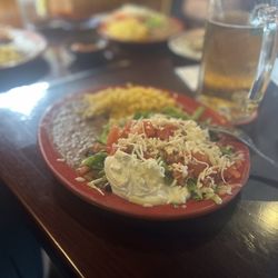 Rosalia's Mexican Restaurant - The lunch #5 a carne asada tostada!!!!