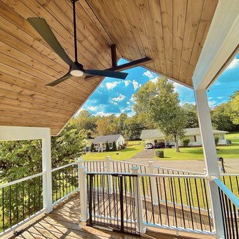 Home Made Construction - The gorgeous roof & ceiling fan with perfect night lighting that still stuns us with its beauty - General Contractors Near Me - Cleveland, Tennessee