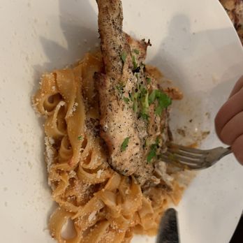 Red Room Cafe - Fettuccini with grilled chicken and a blush sauce made special for allergies. - Italian Near Me - Ventnor City, New Jersey Red Room Cafe - Fettuccini with grilled chicken and a blush sauce made special for allergies. - Italian Near Me - Ventnor City, New Jersey