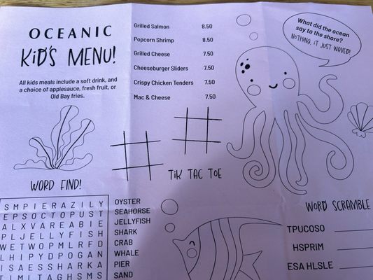 Menu photo 6 Oceanic Wrightsville Beach, NC
