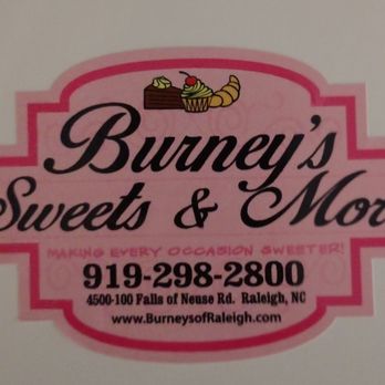 Burney's Sweets & More - Logo/box top - Bakeries Near Me - Raleigh, North Carolina