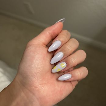 Nails Haven - Acrylics with flower design - Nail Salons Near Me - San Jose, California Nails Haven - Acrylics with flower design - Nail Salons Near Me - San Jose, California