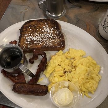 Katy's Korner - French toast, egg, sausage and bacon combo - Breakfast & Brunch Near Me - San Ramon, California Katy's Korner - French toast, egg, sausage and bacon combo - Breakfast & Brunch Near Me - San Ramon, California