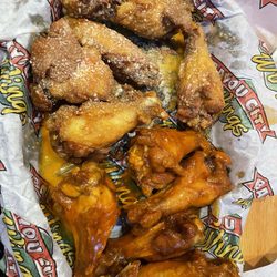 Bayou City Wings - Chicken wings . Garlic Parmesan and Buffalo