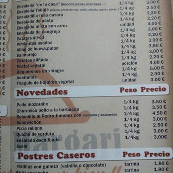 Asador Margari - Lista de precios de la comida para llevar - Food Delivery Services Near Me - Montequinto, SE Asador Margari - Lista de precios de la comida para llevar - Food Delivery Services Near Me - Montequinto, SE
