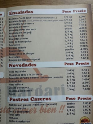 Menu photo 1 Asador Margari Montequinto, SE Menu photo 1 Asador Margari Montequinto, SE