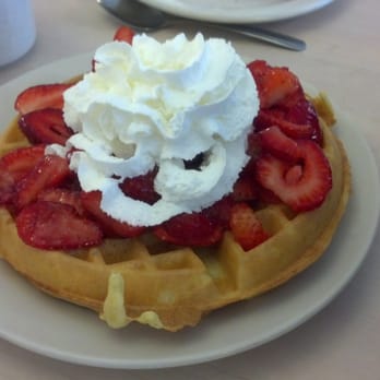 Sam's Place - Waffles with FRESH strawberries. - American Near Me - Belleville, Michigan Sam's Place - Waffles with FRESH strawberries. - American Near Me - Belleville, Michigan