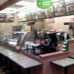 the interior of a subway restaurant the interior of a subway restaurant