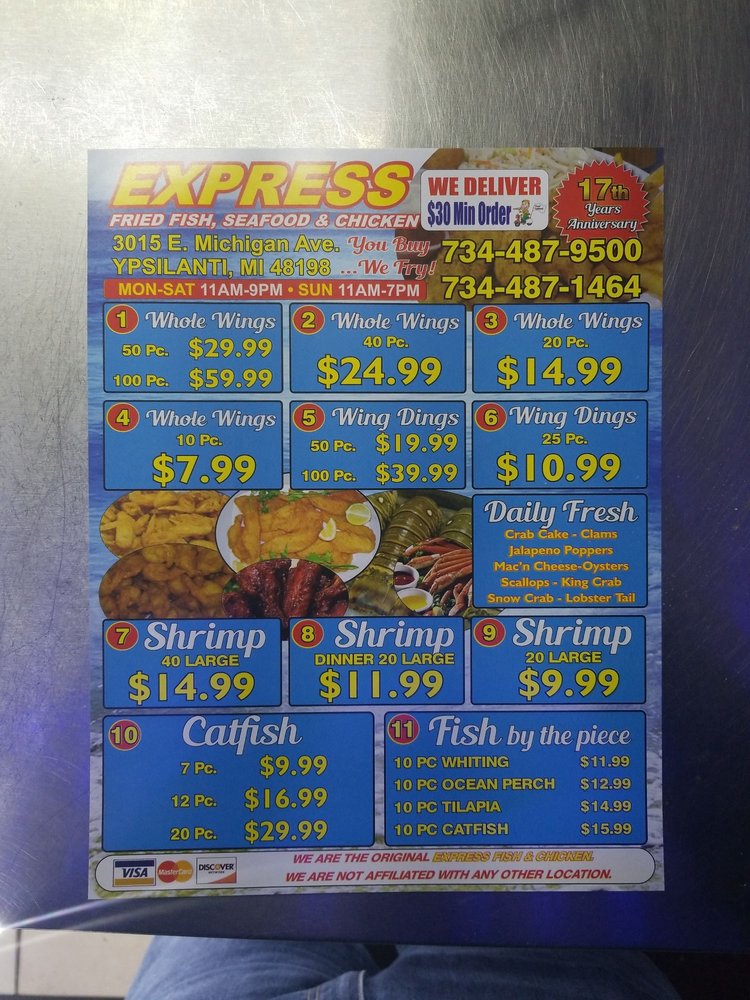 EXPRESS FISH & CHICKEN 15 Reviews 3015 E Michigan Ave, Ypsilanti