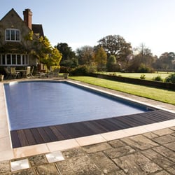 Bell Leisure - Concrete pool with automatic OASE solar slatted safety cover