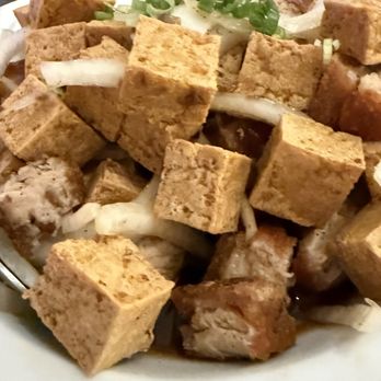 The Noypitz Bar & Grill - Tokwa baboy( fried tofu and pork with vinegar) appetizer - Filipino Near Me - Rancho Cucamonga, California The Noypitz Bar & Grill - Tokwa baboy( fried tofu and pork with vinegar) appetizer - Filipino Near Me - Rancho Cucamonga, California