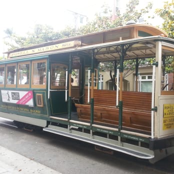 Cable Car - Powell/Mason Line - Cable car at rest - Cable Cars Near Me - San Francisco, California Cable Car - Powell/Mason Line - Cable car at rest - Cable Cars Near Me - San Francisco, California