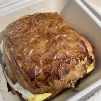 Colossus - Breakfast sandwich- egg and cheese on croissant. $12  Add mushrooms for $3 - Bakeries Near Me - Long Beach, California