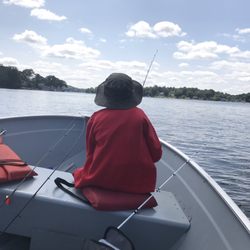 Lakes End Marina - Father/son moment