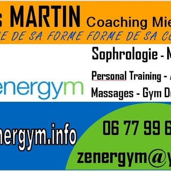 Zenergym Denis Martin - Carte de visite Zenergym Bordeaux - Pilates Near Me - Bordeaux, 33