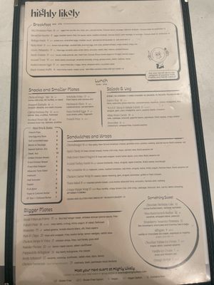 Menu photo 1 Highly Likely Los Angeles, CA Menu photo 1 Highly Likely Los Angeles, CA