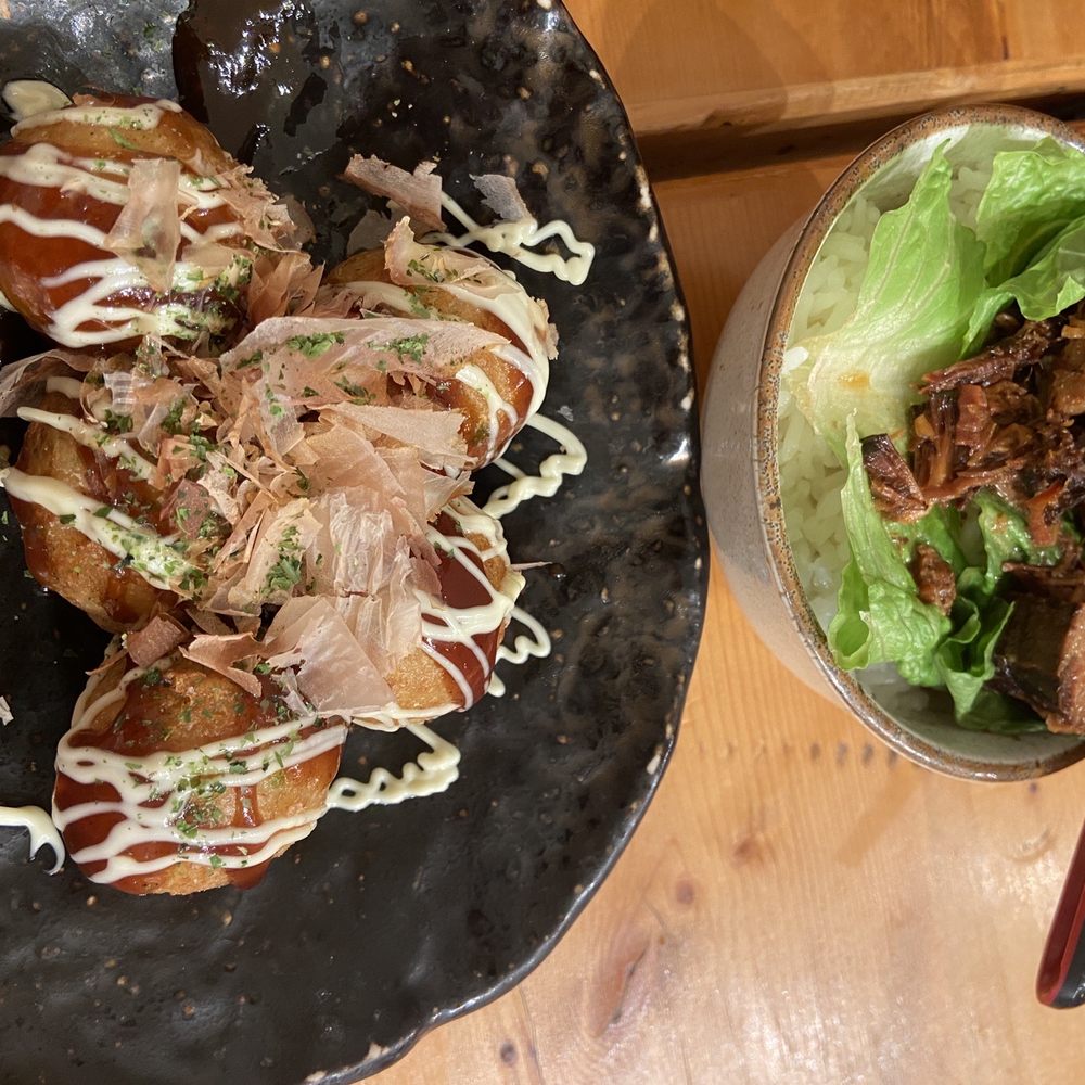 Tojo Kitchen - Takoyaki and side of Pork Chashu Don - Ramen Near Me - Paramus, New Jersey Tojo Kitchen - Takoyaki and side of Pork Chashu Don - Ramen Near Me - Paramus, New Jersey