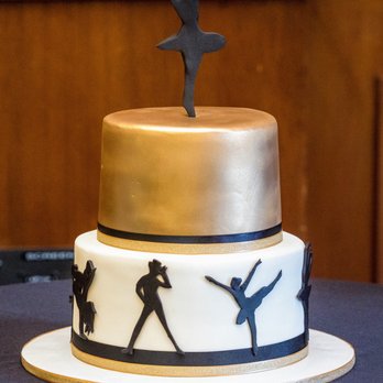 Lyla Jones Cake Studios - Vanilla cake with vanilla butter cream filling that was decorated with dancer silhouettes. - Custom Cakes Near Me - Durham, North Carolina Lyla Jones Cake Studios - Vanilla cake with vanilla butter cream filling that was decorated with dancer silhouettes. - Custom Cakes Near Me - Durham, North Carolina