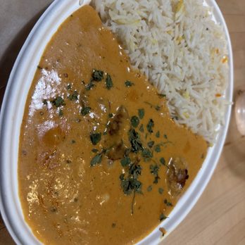 Tikka Shack Indian Grub - Tikki Marsala w/ Shrimp and Basmati Rice - Indian Near Me - Phoenix, Arizona Tikka Shack Indian Grub - Tikki Marsala w/ Shrimp and Basmati Rice - Indian Near Me - Phoenix, Arizona