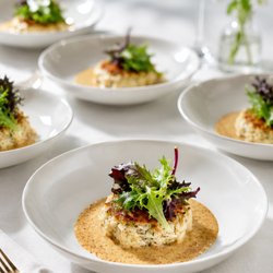 The Private Table - Dinner party Dallas - crab cakes
