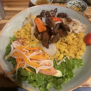 Ong Jas Viet Kitchen - Fried Tomato Rice with Shaking Beef Special - Vietnamese Near Me - Pearland, Texas Ong Jas Viet Kitchen - Fried Tomato Rice with Shaking Beef Special - Vietnamese Near Me - Pearland, Texas