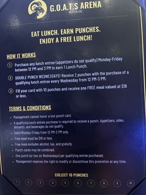 Menu photo 1 Goat Arena Northlake, TX