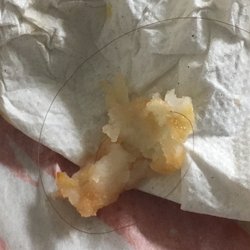 If you zoom in, you can see the hair is through the French fry.