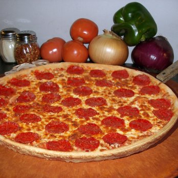 Jim's Razorback Pizza - Large Thin Crust Pepperoni Pizza - Italian Near Me - Jane, Missouri