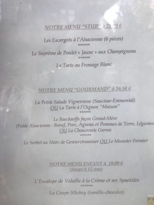 Menu photo 3 Auberge des Trois Châteaux Eguisheim, 68